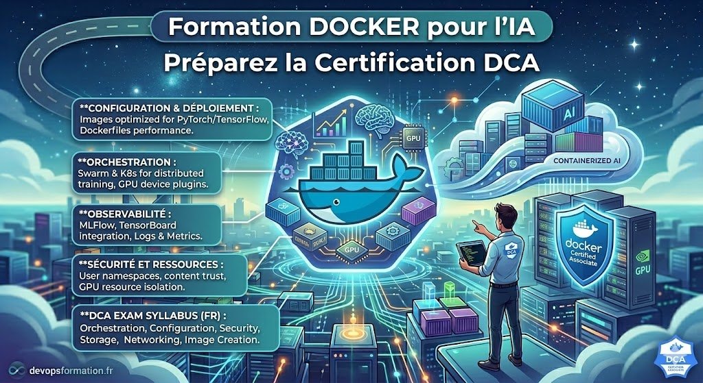 Formation Docker pour l&rsquo;IA préparez la certification DCA